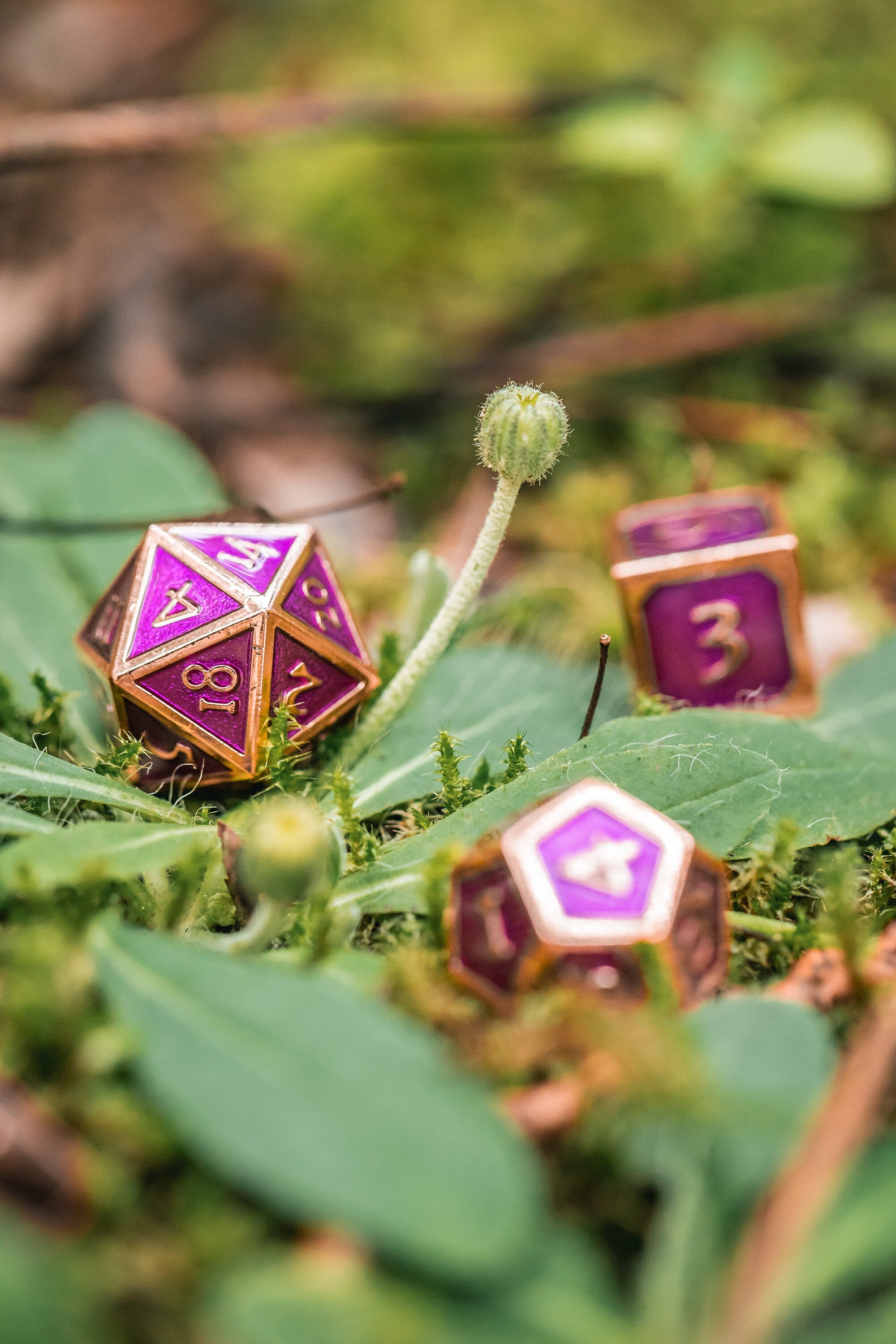 Kobold Metal Dice - Burnished Purple