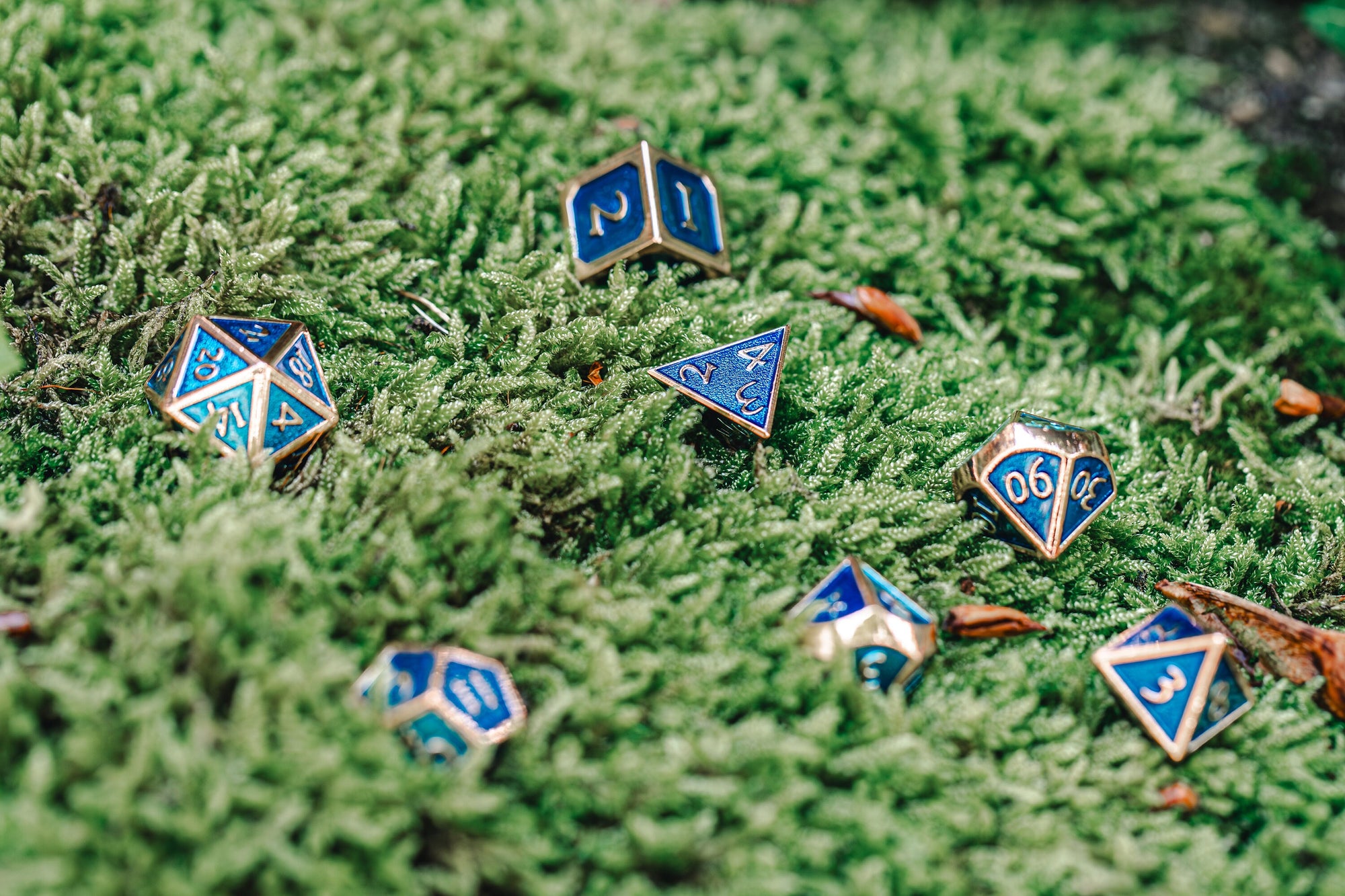 Kobold Metal Dice - Burnished Blue