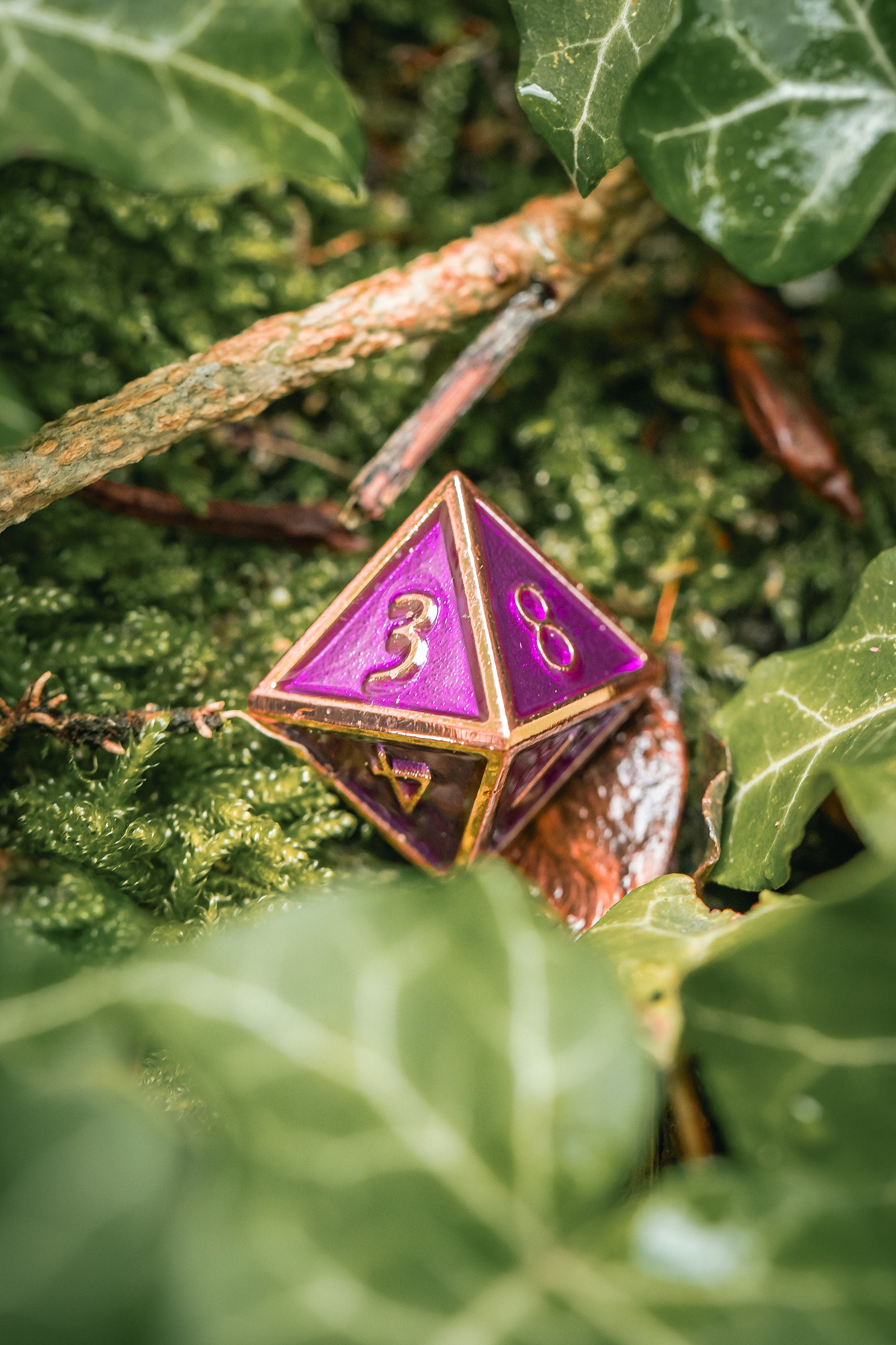 Kobold Metal Dice - Burnished Purple