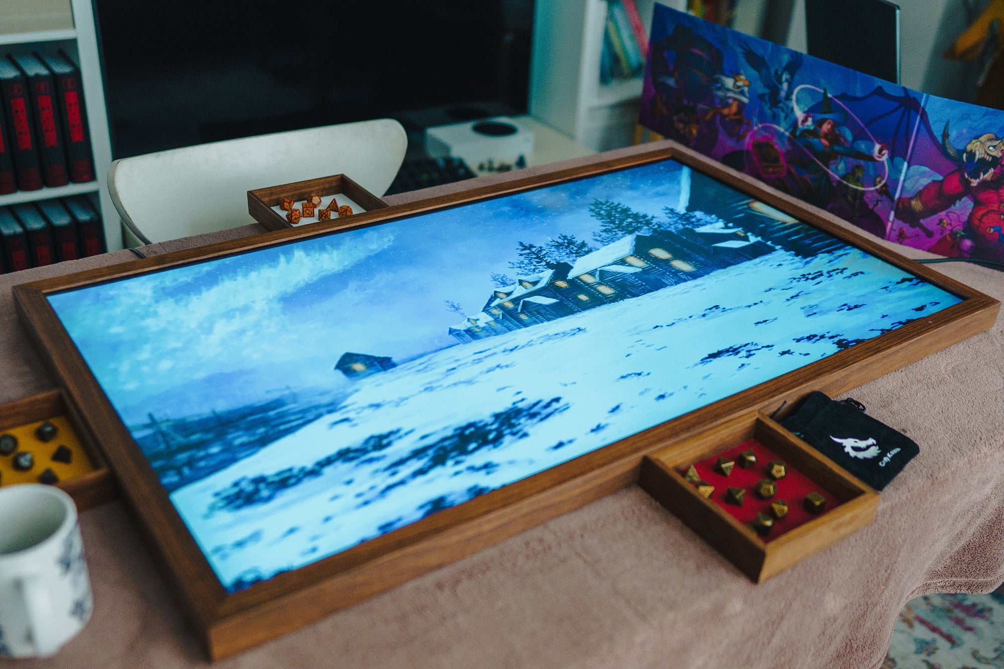 Dungeon Display with 4 Dice Trays