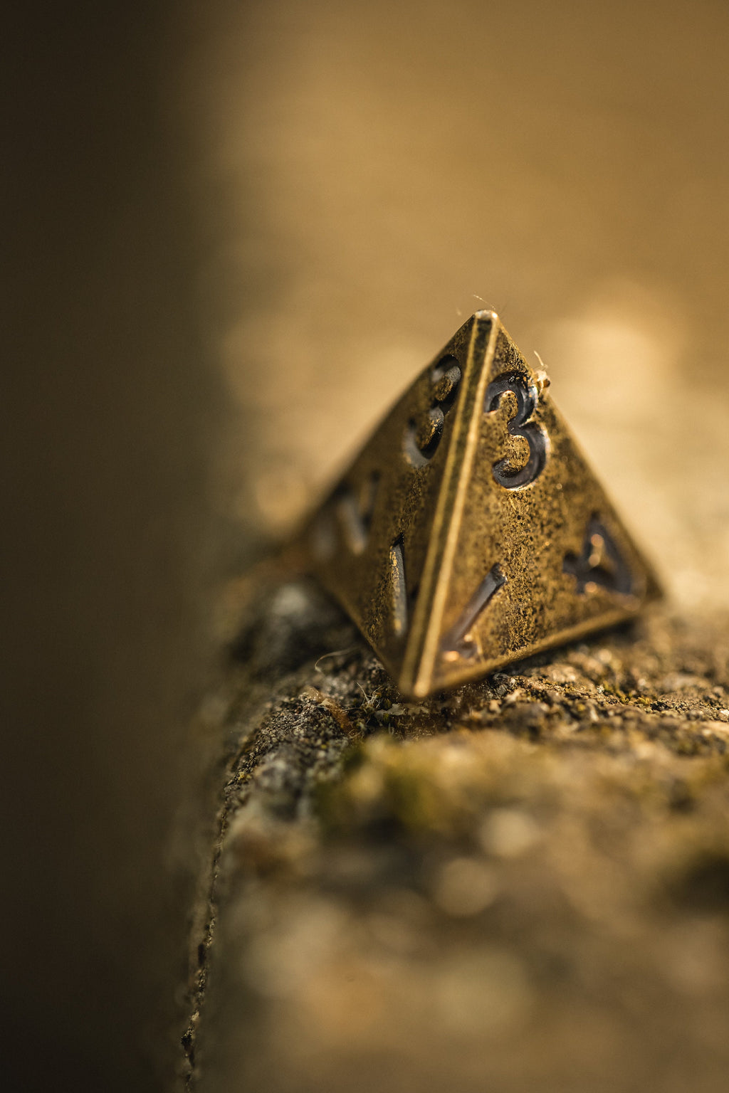 Kobold Metal Dice - Ancient Gold
