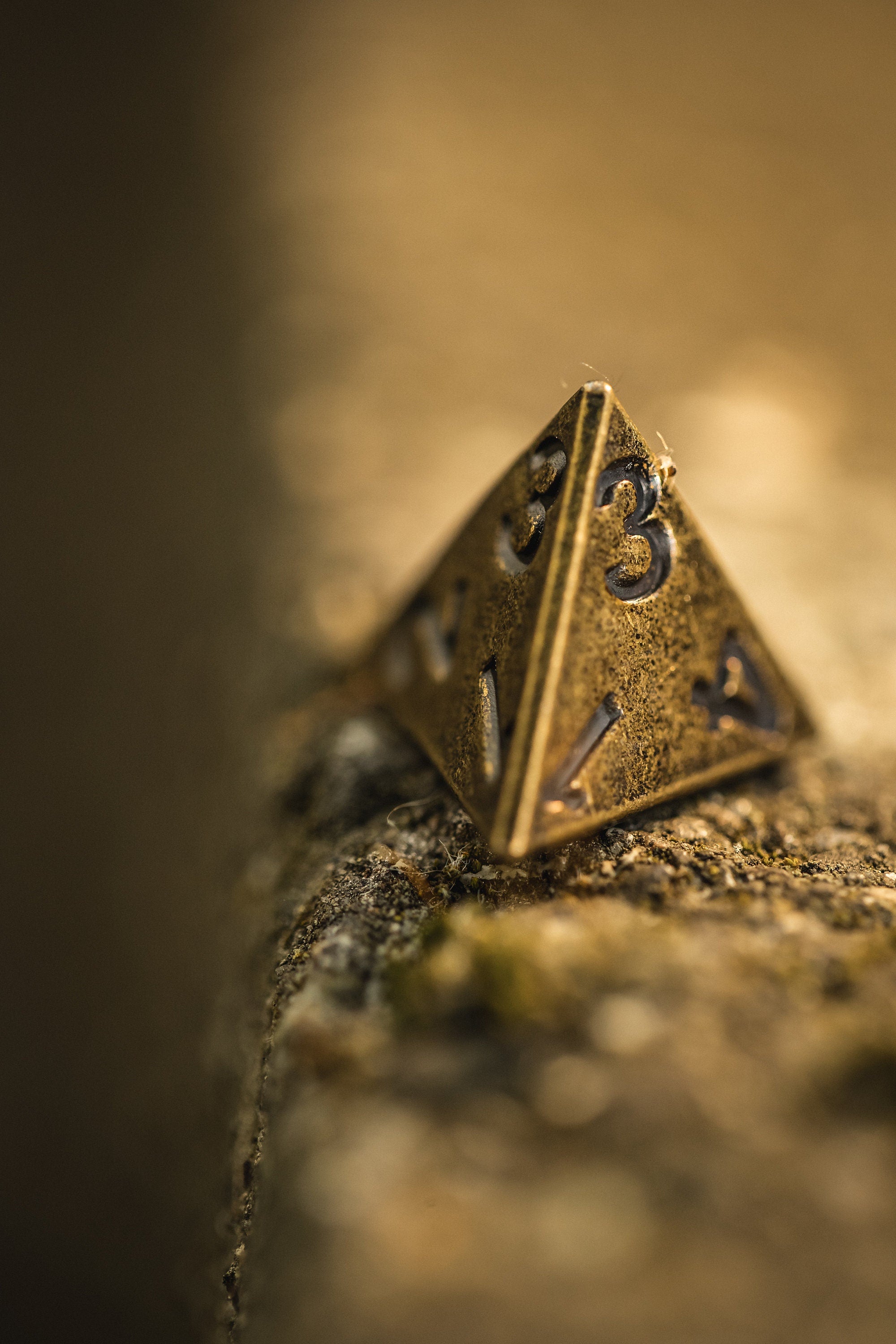 Kobold Metal Dice - Ancient Gold