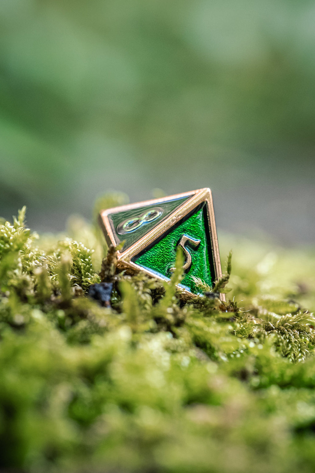 Kobold Metal Dice - Burnished Green