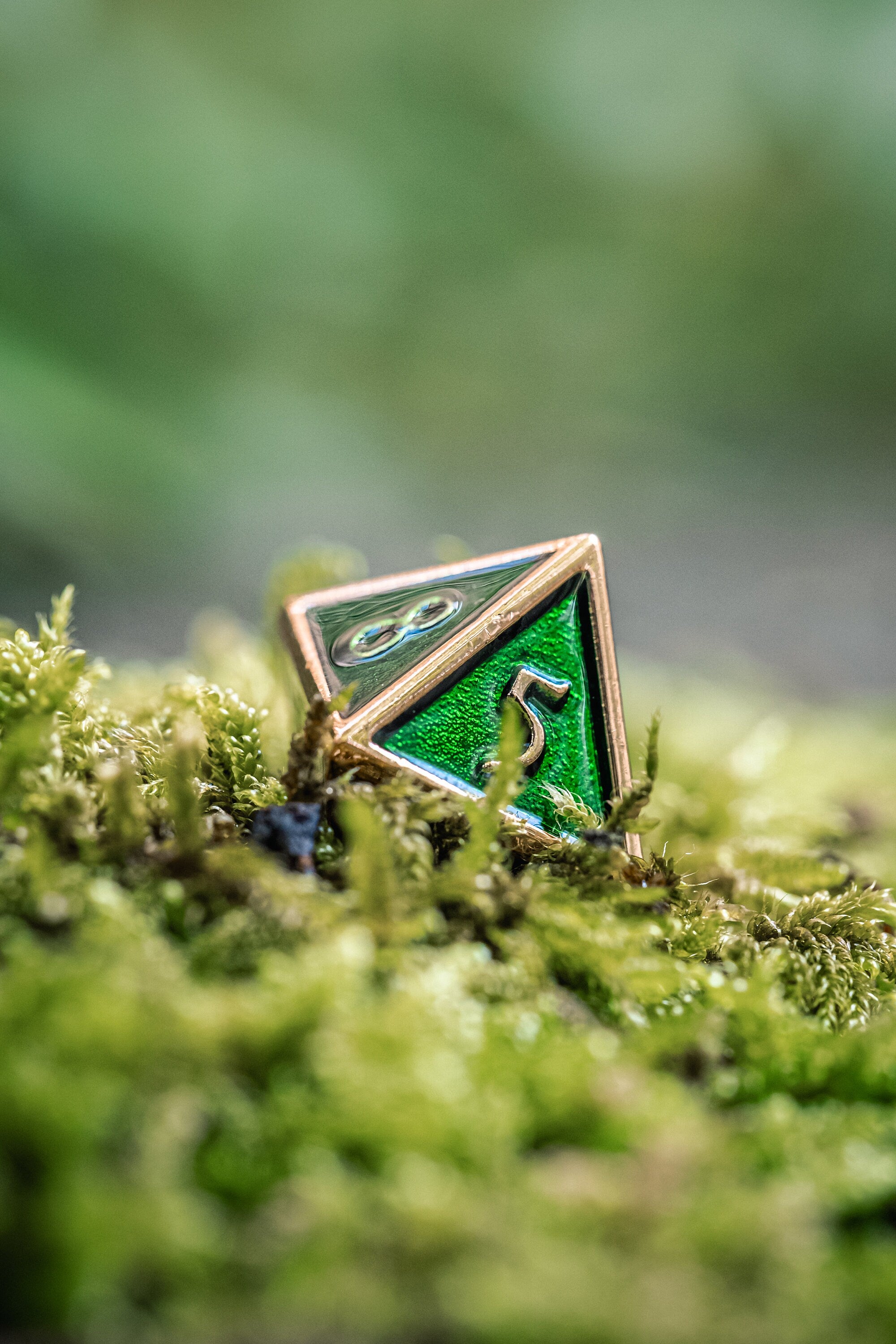 Kobold Metal Dice - Burnished Green