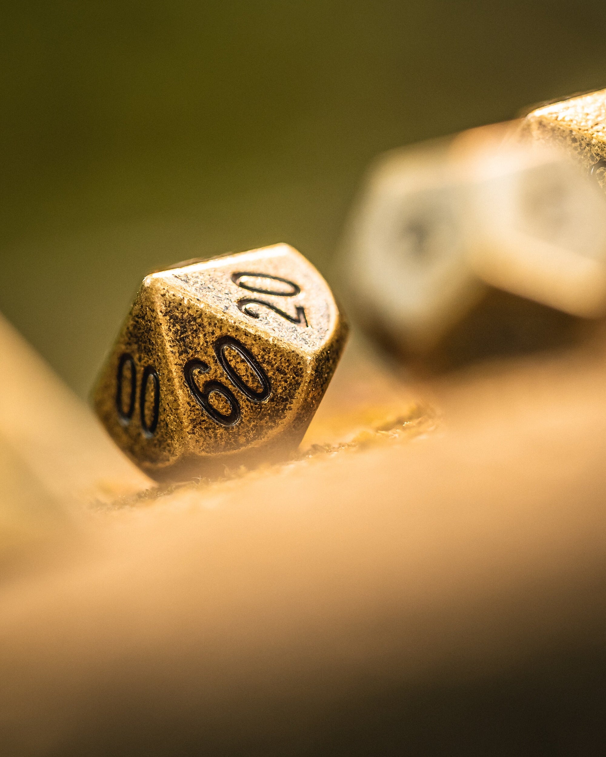 Kobold Metal Dice - Ancient Gold