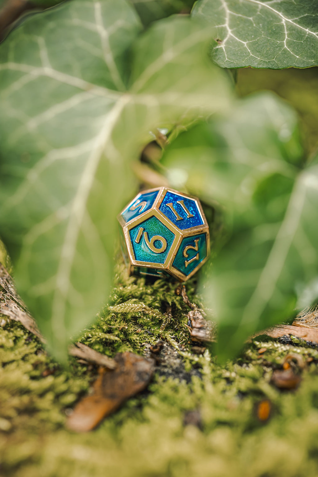 Kobold Metal Dice - Burnished Blue