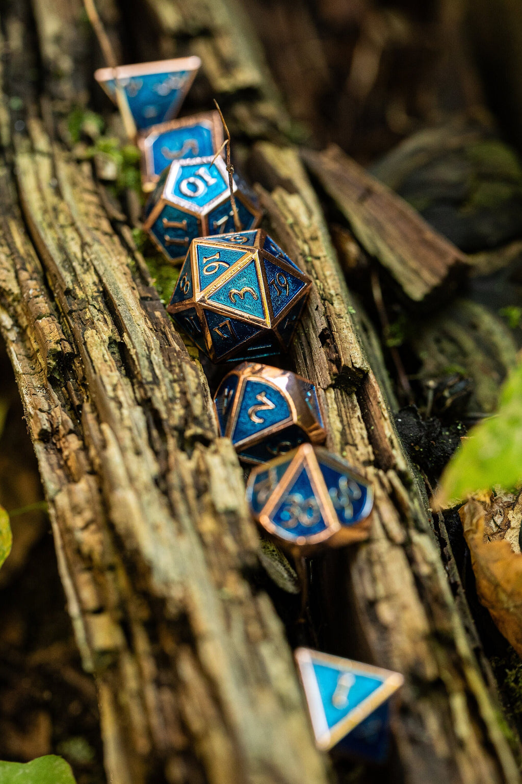Kobold Metal Dice - Burnished Blue