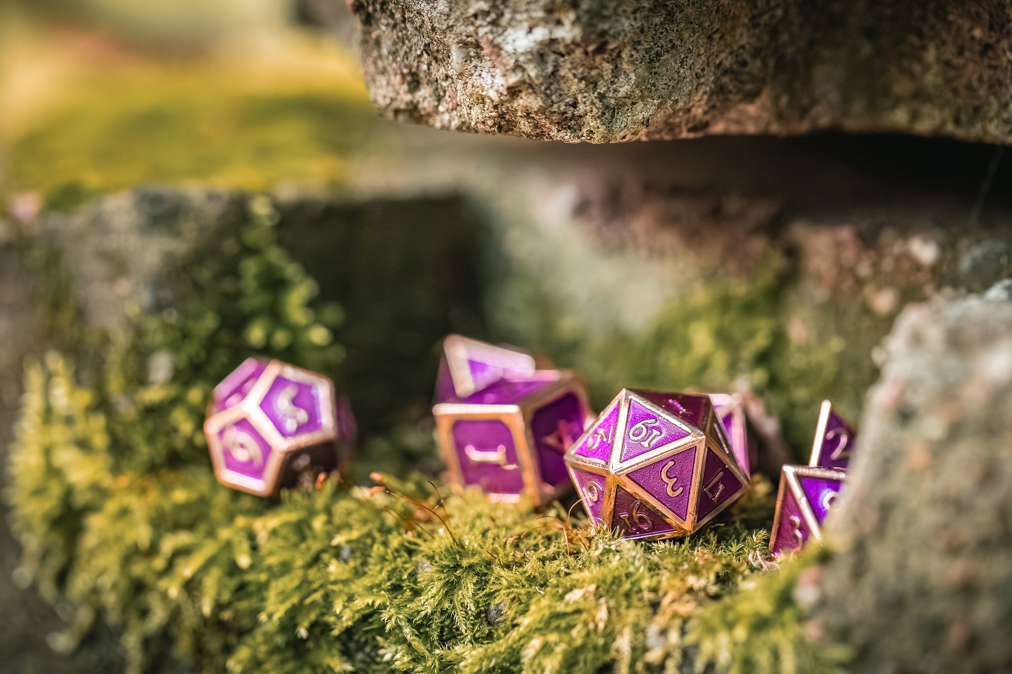 Kobold Metal Dice - Burnished Purple