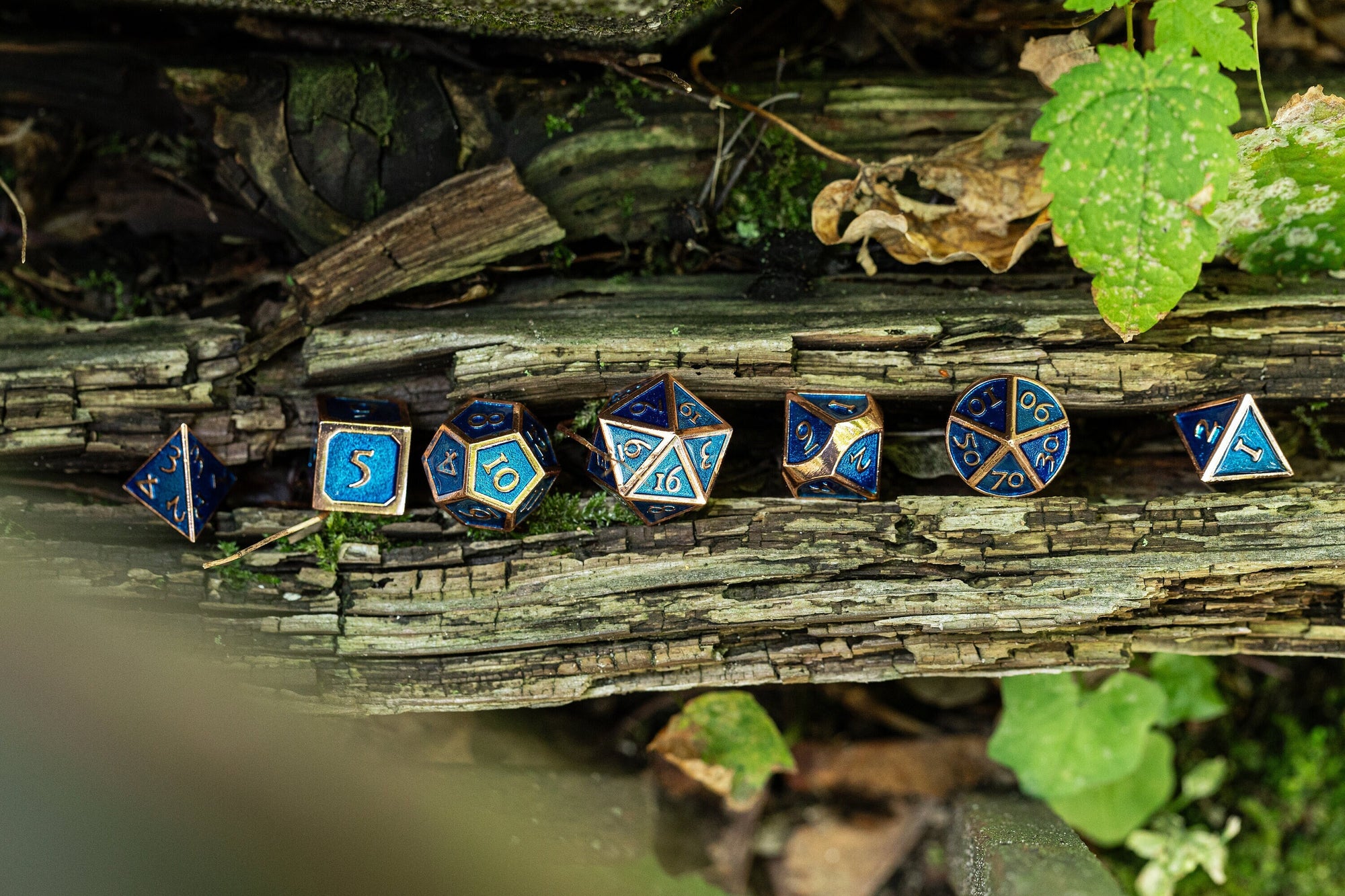 Kobold Metal Dice - Burnished Blue