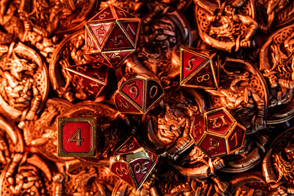 Kobold Metal Dice - Royal Red