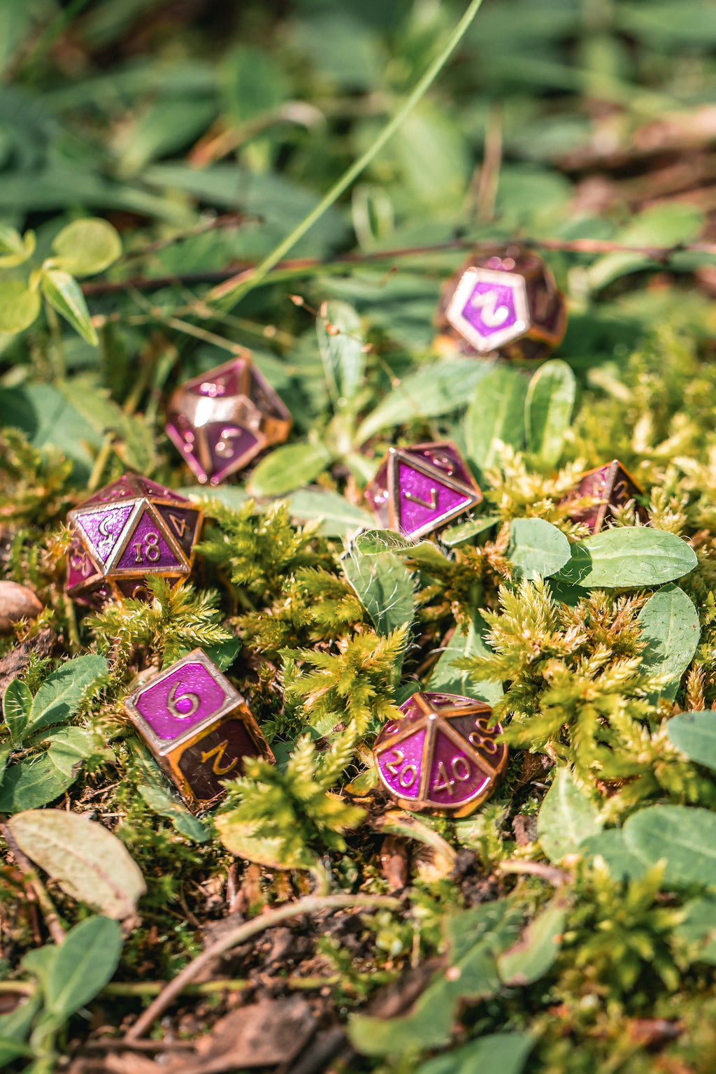 Kobold Metal Dice - Burnished Purple