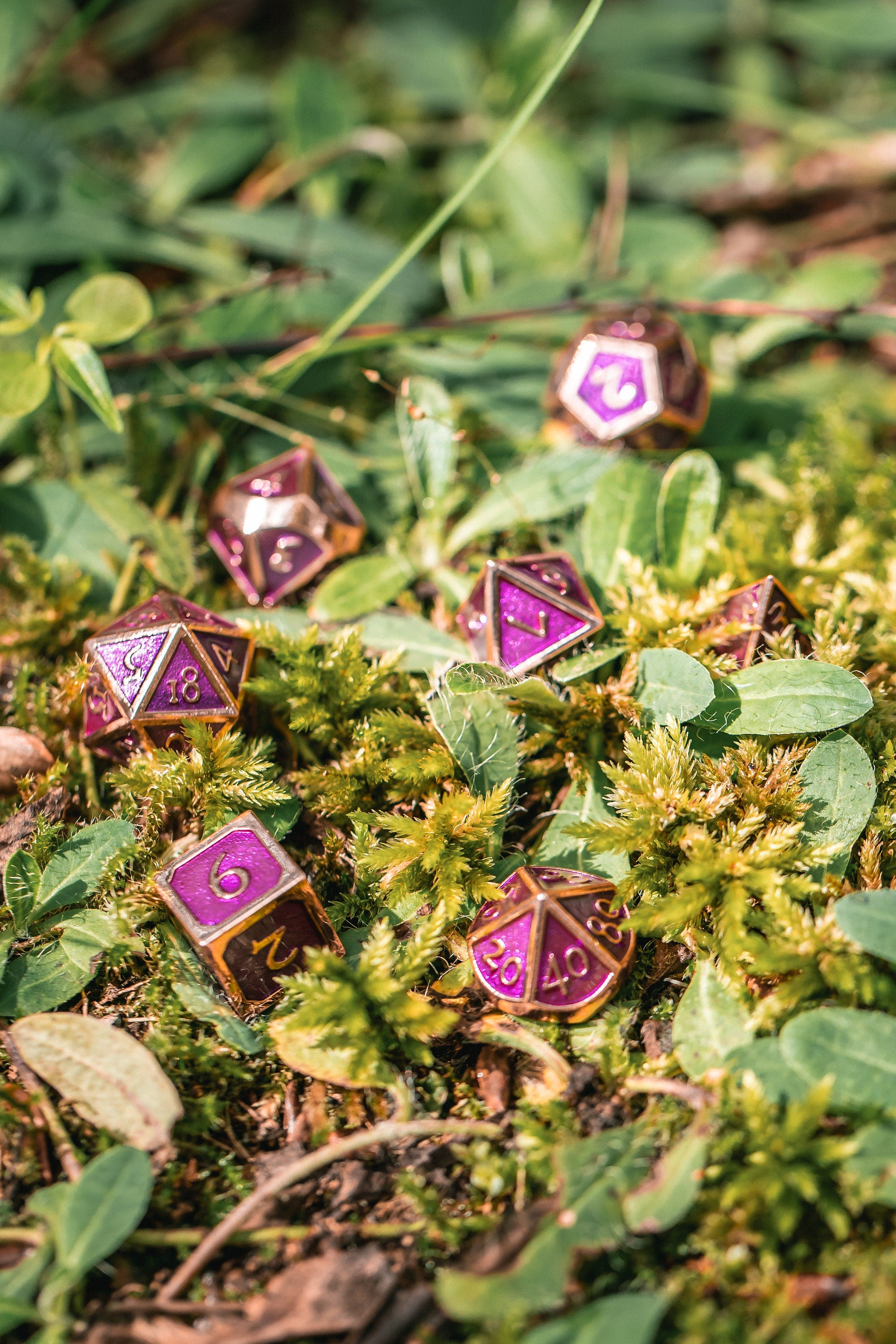 Kobold Metal Dice - Burnished Purple