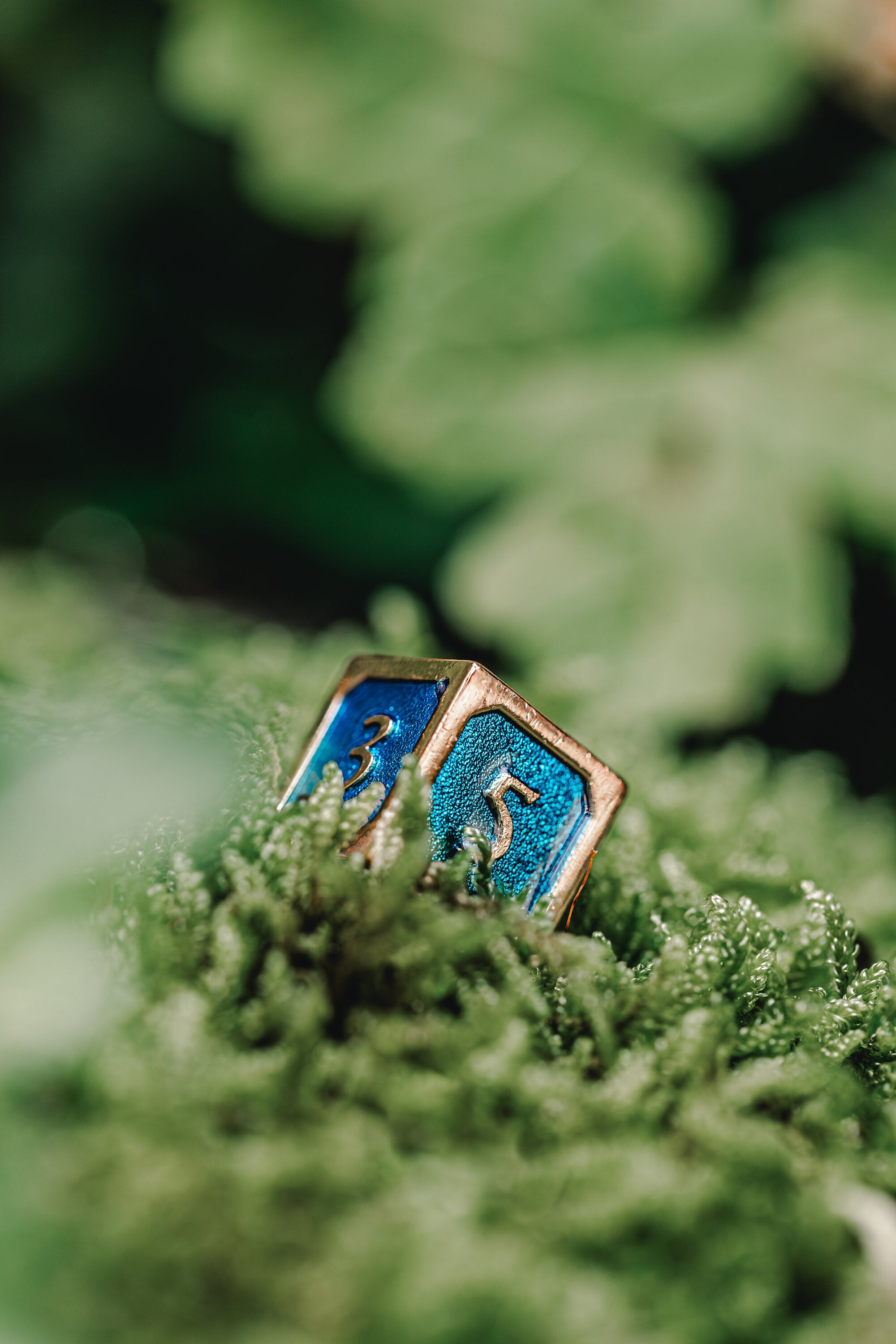 Kobold Metal Dice - Burnished Blue
