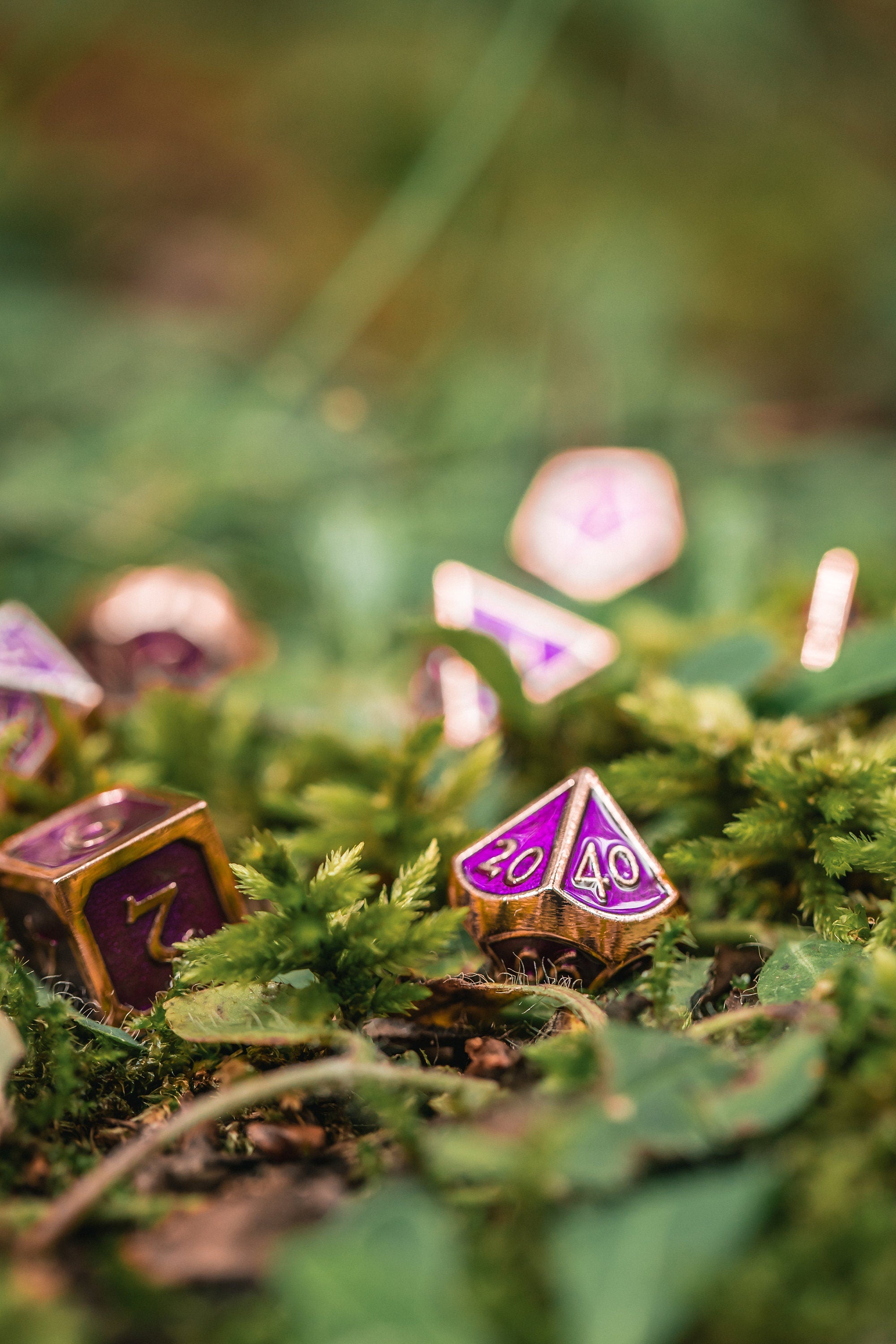 Kobold Metal Dice - Burnished Purple