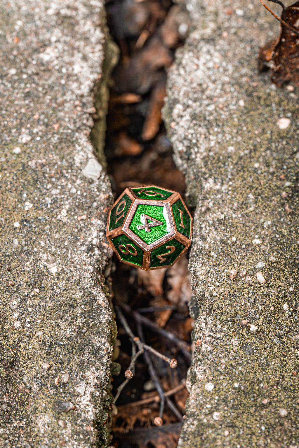 Kobold Metal Dice - Burnished Green