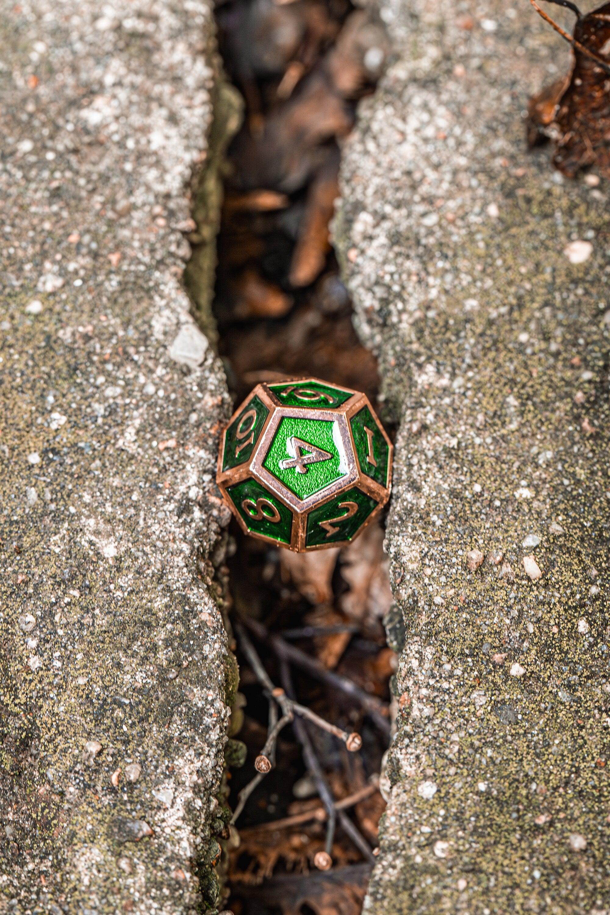 Kobold Metal Dice - Burnished Green