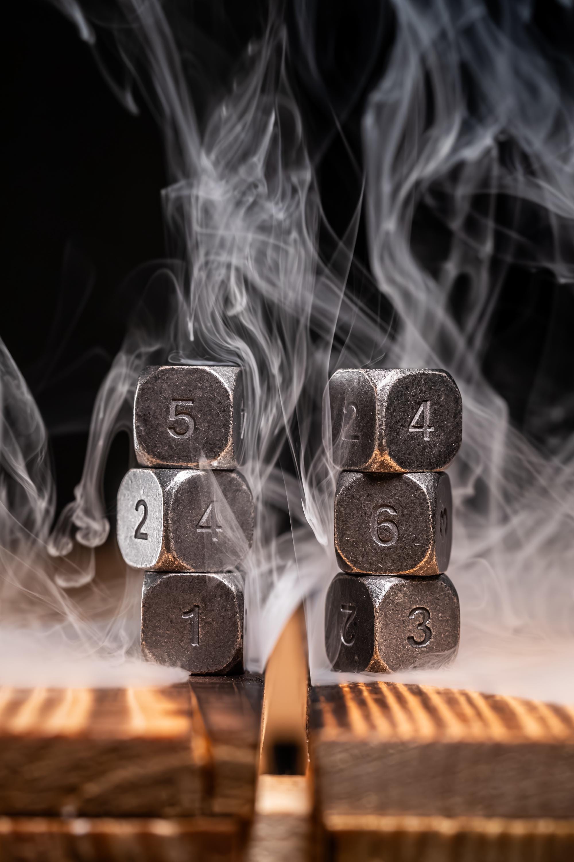D6s  - Kobold Metal Dice